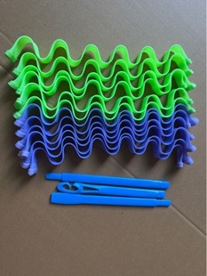 45cm12 curly hair artifact does not hurt hair powder orange multi-color optional water corrugated curling iron egg roll head curling tube