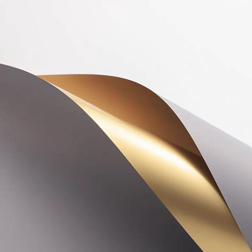 Papel de oro de doble cara de Corea impermeable flor material de papel de embalaje ramo floral coreano papel de oro de lujo de color oro
