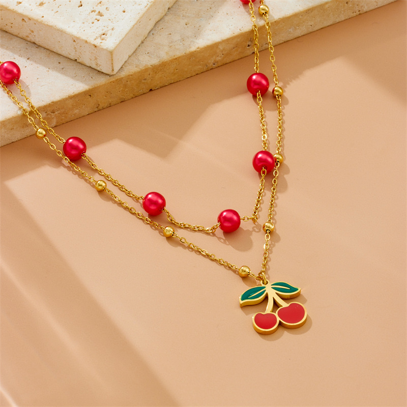 Sun Star Heart Shape 304 Stainless Steel Elegant Layered Necklaces Multi Charms Necklace display picture 8