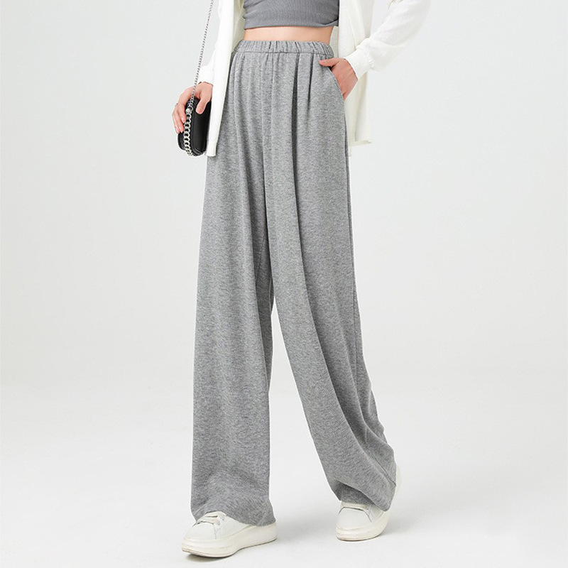 New Early Autumn Women's Lazy Drape High-Waisted Sweatpants Petite Height-Enhancing Slimming Stylish Casual Soft Pants