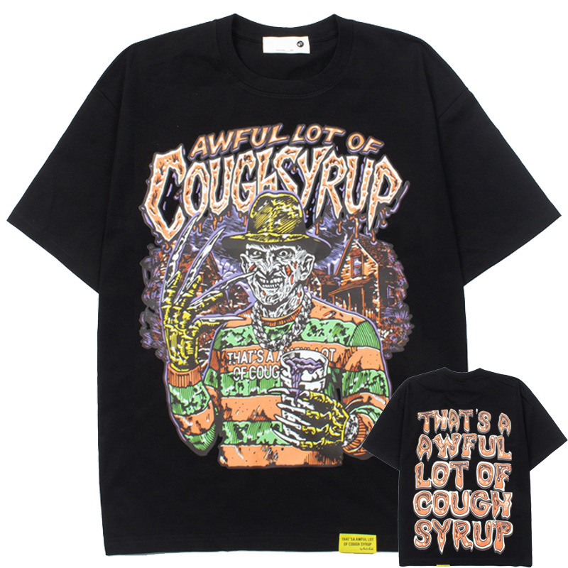 That's a Lot of Cough Syrup Wolverine European and American Style Hip-Hop Short-Sleeved T-Shirt That's a Lot of Cough Syrup Wolverine European and American Style Hip-Hop Short-Sleeved T-Shirt