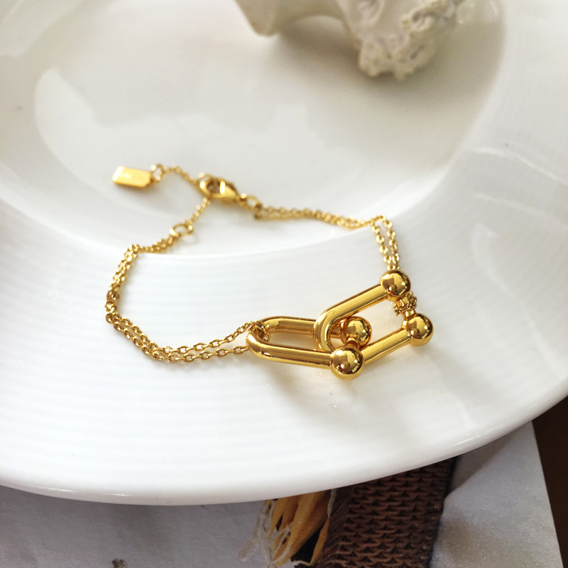 Fashion Geometric Copper Bracelets Plating Copper Bracelets