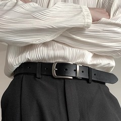 男性ベルト100% 本革針バックル牛革ベルト青年百合ファッション男性ベルト男性卸売り高品質