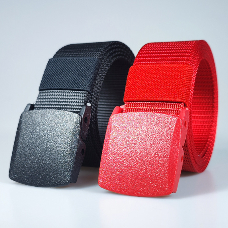 in stock Quick Hair Non-metal Nylon Belt Men Smooth Buckle Tactical Belt Student Military Training Outdoor Canvas Belt in stock Quick Hair Non-metal Nylon Belt Men Smooth Buckle Tactical Belt Student Military Training Outdoor Canvas Belt