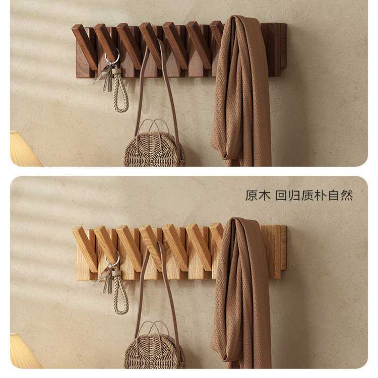 Perchero detrás de la puerta, colgador de ropa montado en la pared sin necesidad de taladrar, solución moderna para colgar ropa que ahorra espacio.