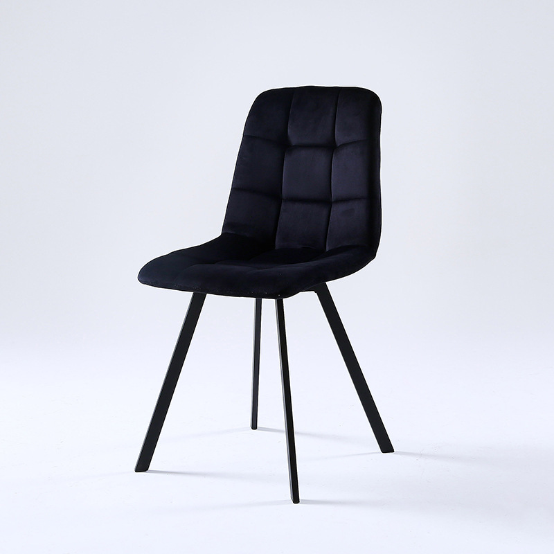 silla de comedor casera simple silla de respaldo casual silla de comedor de paquete flexible silla de comedor de lujo ligera silla de alta sensación taburetes de mesa de comedor de hierro forjado