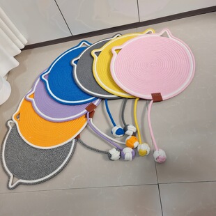 Wholesale Universal Cat Scratching Pad Cotton Rope Toy Ball Pet Cat Scratching Board Cat Lying Mat Cat Nest Mat Cross-Border Hot Sale