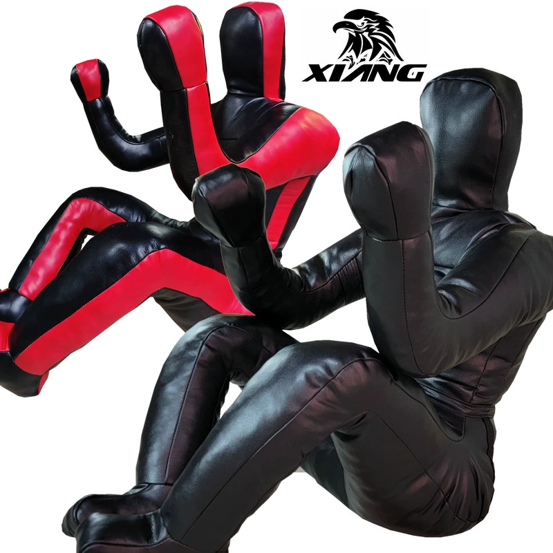 Тренировочный манекен для бразильского джиу-джитсу Guangzhou Xiangpai, борьбы, ММА, смешанных боевых искусств, из огнестойкой кожи, в полуколенном положении, в форме человека, с наполнителем из песка.