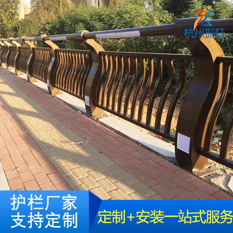 不锈钢复合管桥梁护栏河道景观防撞护栏公园河边防护栏人行道围栏