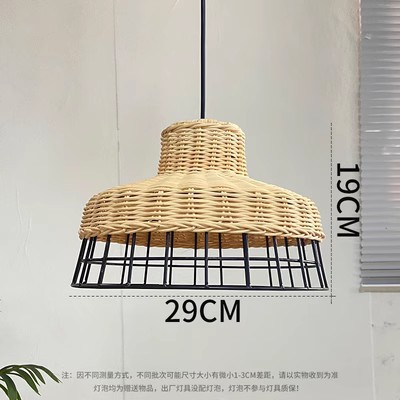 Pantalla de ratán creativa, sala de estar japonesa retro, comedor, dormitorio, restaurante de olla caliente, casa de familia, supermercado, lámpara de araña del sudeste asiático