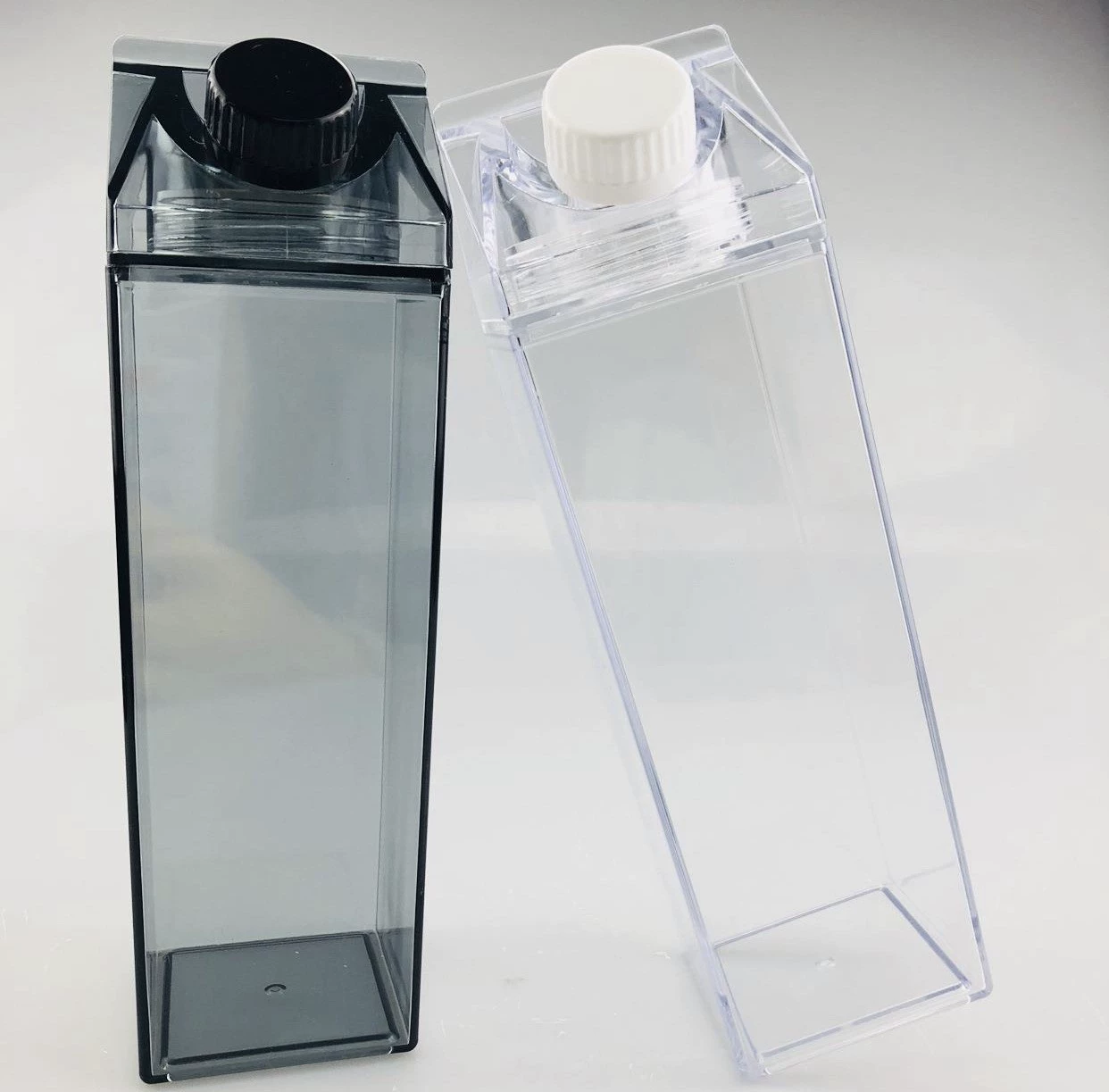  foreign trade large capacity 1000ml plastic square milk cup Korean cartoon square milk box milk box square cup