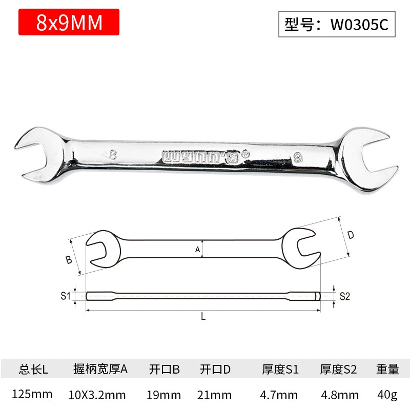 Wrench, set handmade, mirror effect