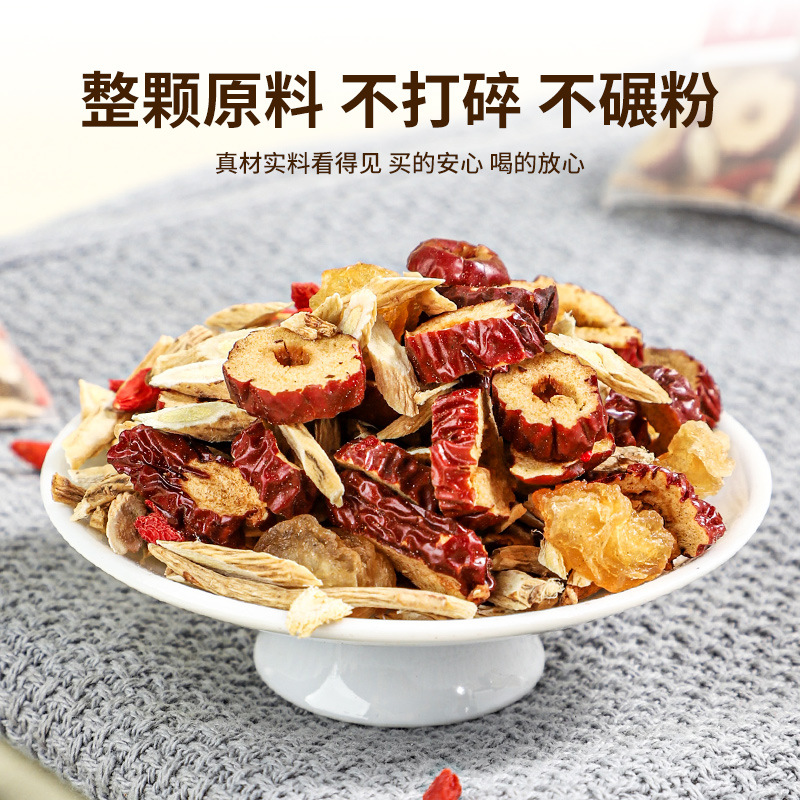 多くの知恵のオウギ党参桂円紅ナツメ枸杞茶養生茶は独立して花草茶を包んで実恵して花果茶を入れて散ロットします。