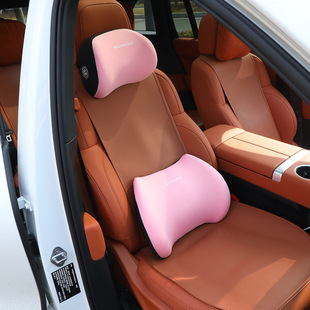 Hot Selling Car Lumbar Support Headrest Set Memory Foam Support Neck Pillow Pillow Set for Long Periods of Sitting Without Fatigue Waist Protection Artifact Set