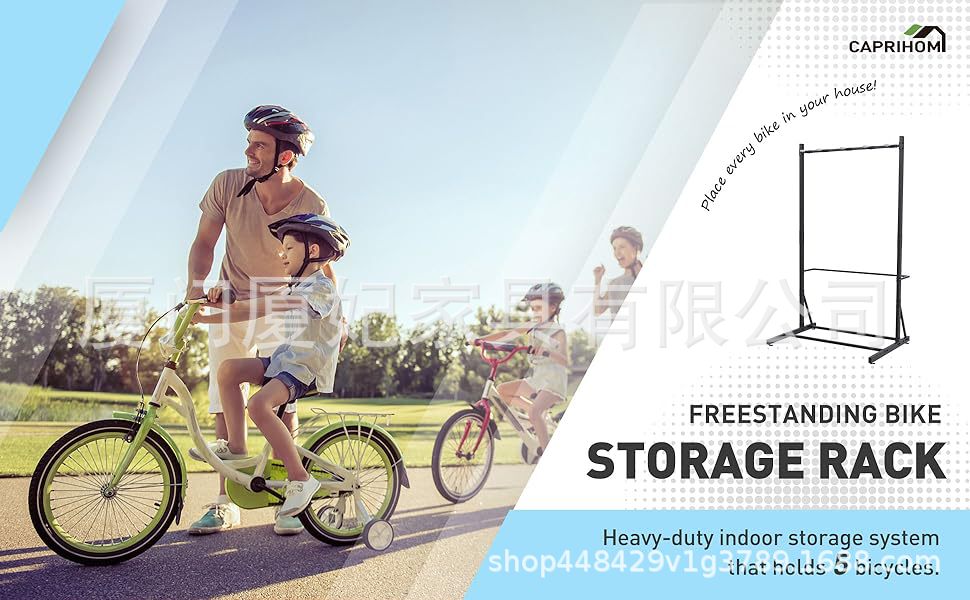 Bicycle Parking Rack for Multiple Road Bikes and Mountain Bikes, Sturdy and Adjustable Metal Display Stand for Cross-Border Use