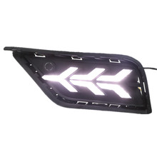 适用19 20 21年大众途岳日行灯大众途岳野马款流光LED日间行车灯