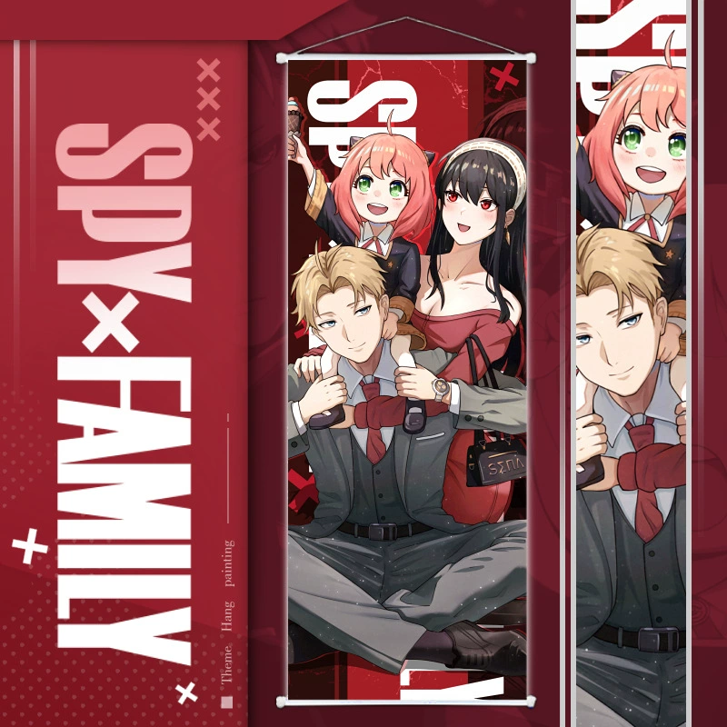 Плакат с описанием SPY × FAMILY Ani Yorlaed Poor Velvet Scrolls Poster Poster