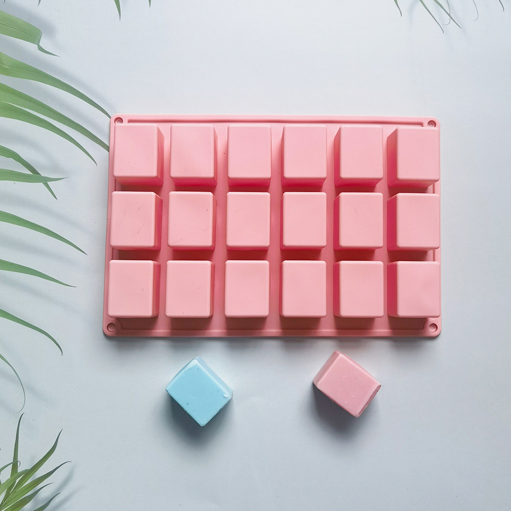 18 jabon 99 molde de silicona pastel helado pudín molde de postre jabón utensilios