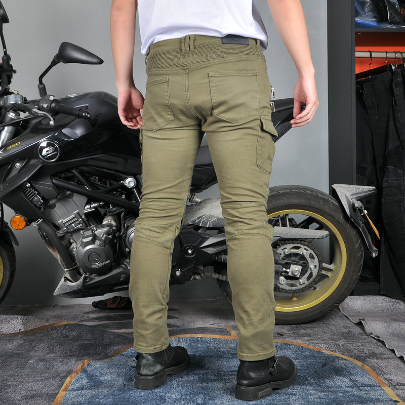 2024 nuevos jeans de motociclismo pantalones de carreras correa de cremallera de motociclismo anticaída pantalones de caballero