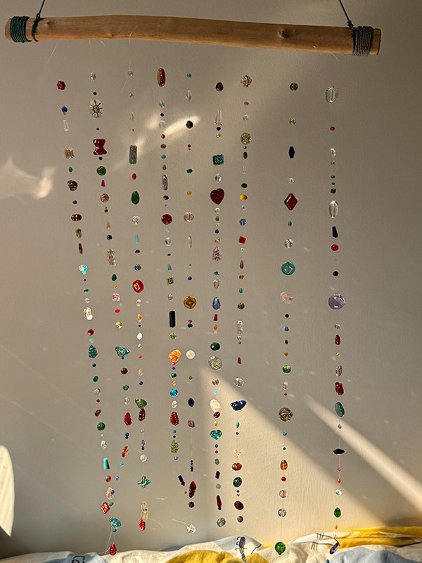 Bead Curtain DIY Handmade Materials Homemade Crystal Dream Colorfulful Beaded Creative Door Curtain Bead Chain Pendant Decorative Pendant