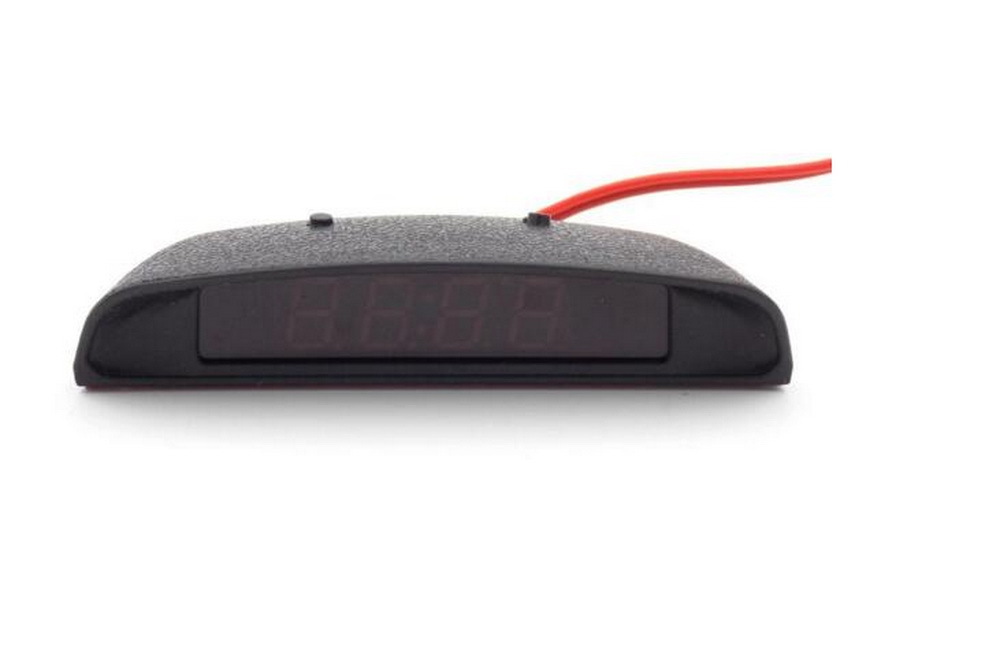 Car electronic clock, three-in-one temperature, voltage, and time display, car cigarette lighter electronic clock