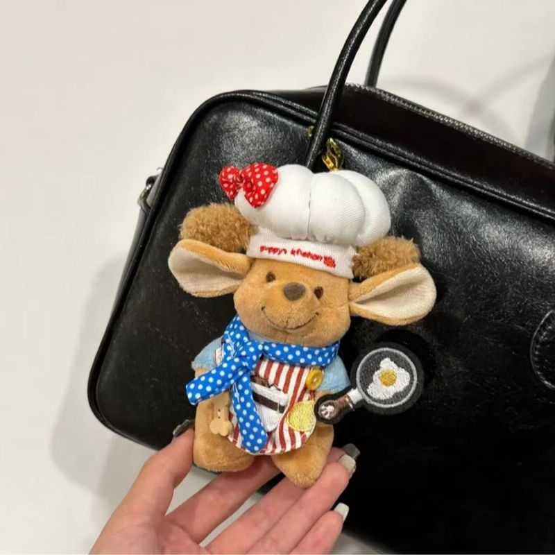 シェフのカンガルーの新商品の自動車のキーホルダーのストラップのカバンの車の装飾のかわいい少女の心の親友のプレゼント|undefined