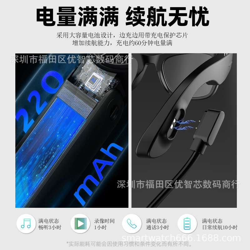 G300双镜片跨境新AI眼镜800W可通话录像拍视频拍照翻译高清1080P|undefined