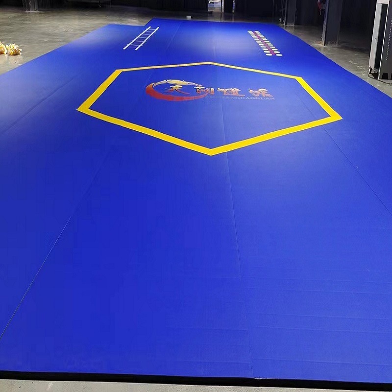 Cross-border XPE seamless stitching sports roll mat fighting sanda boxing mat blanket roll mat wrestling Jiu Ji mat