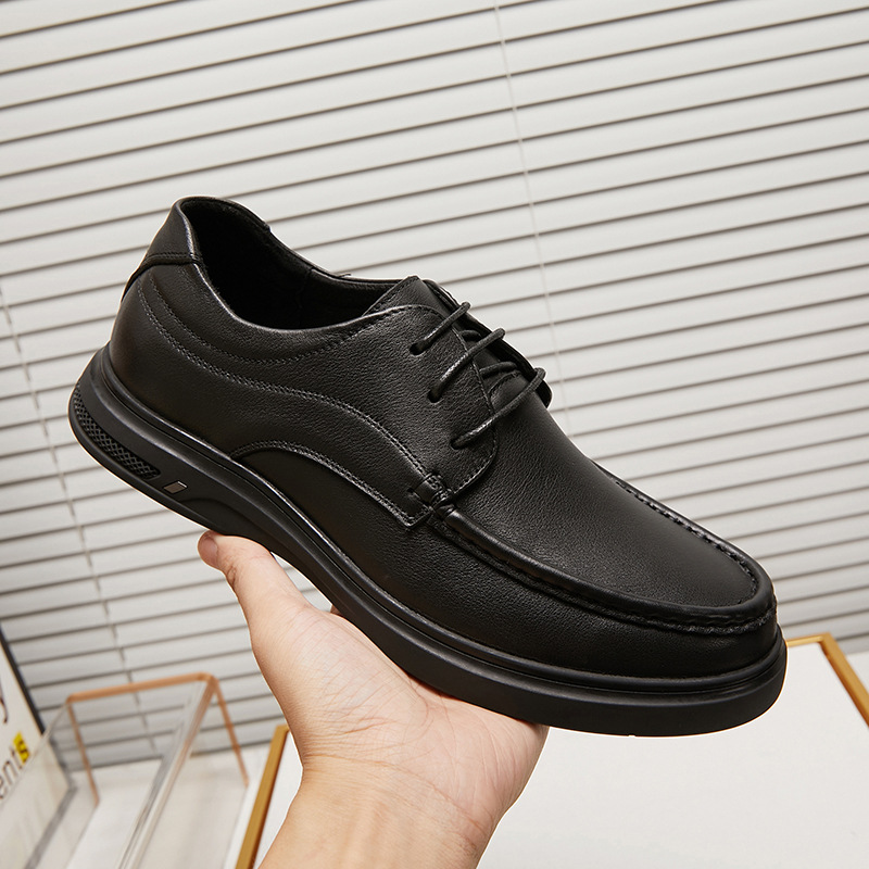 Zapatos de hombre primavera otoño transpirables para hombre zapatos Oxford vestido de hombre cuero casual moda negocios cordones zapatos sólidos