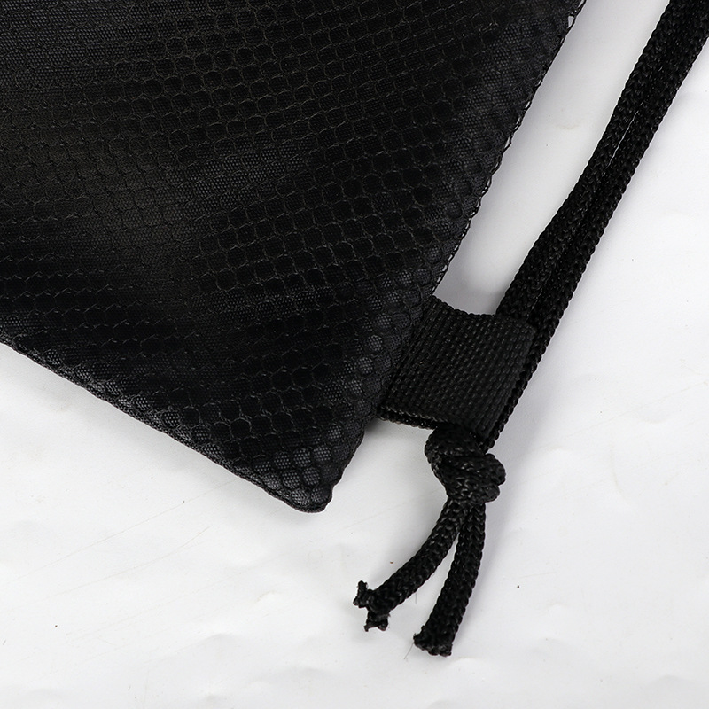 Publicidad al por mayor poliéster en blanco 210T bolsa de cordón bolsa de zapato personalizada juguete con cordón bolsa de almacenamiento