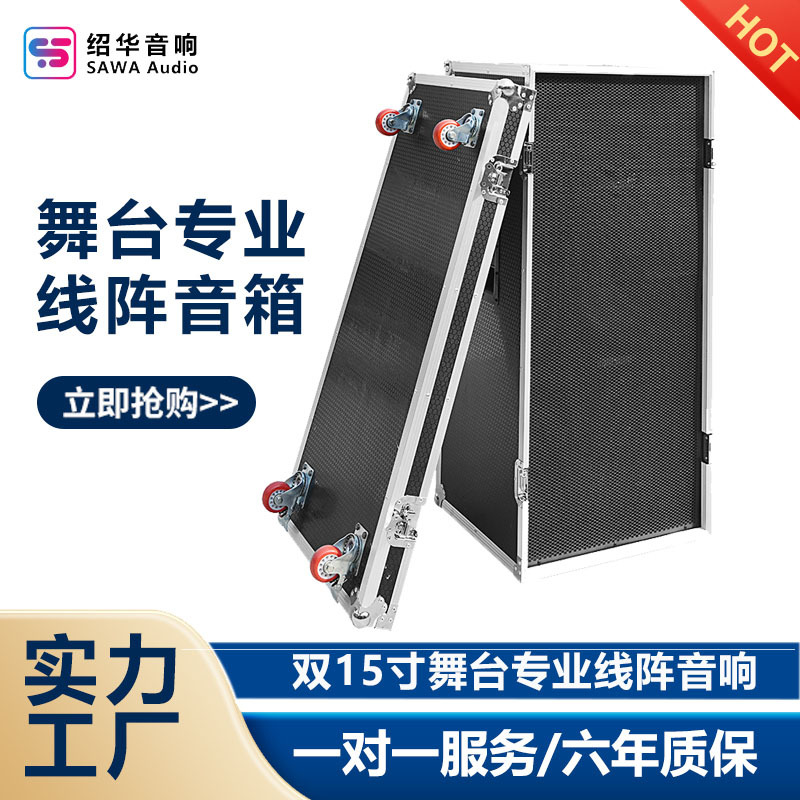 Doble caja de aire de 15 pulgadas Audio Profesional etapa audio rendimiento al aire libre audio portátil de alta potencia rendimiento al aire libre