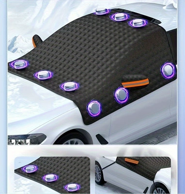 2024 car sun visor snow Sun shade - black-12-magnetic-snow-shield