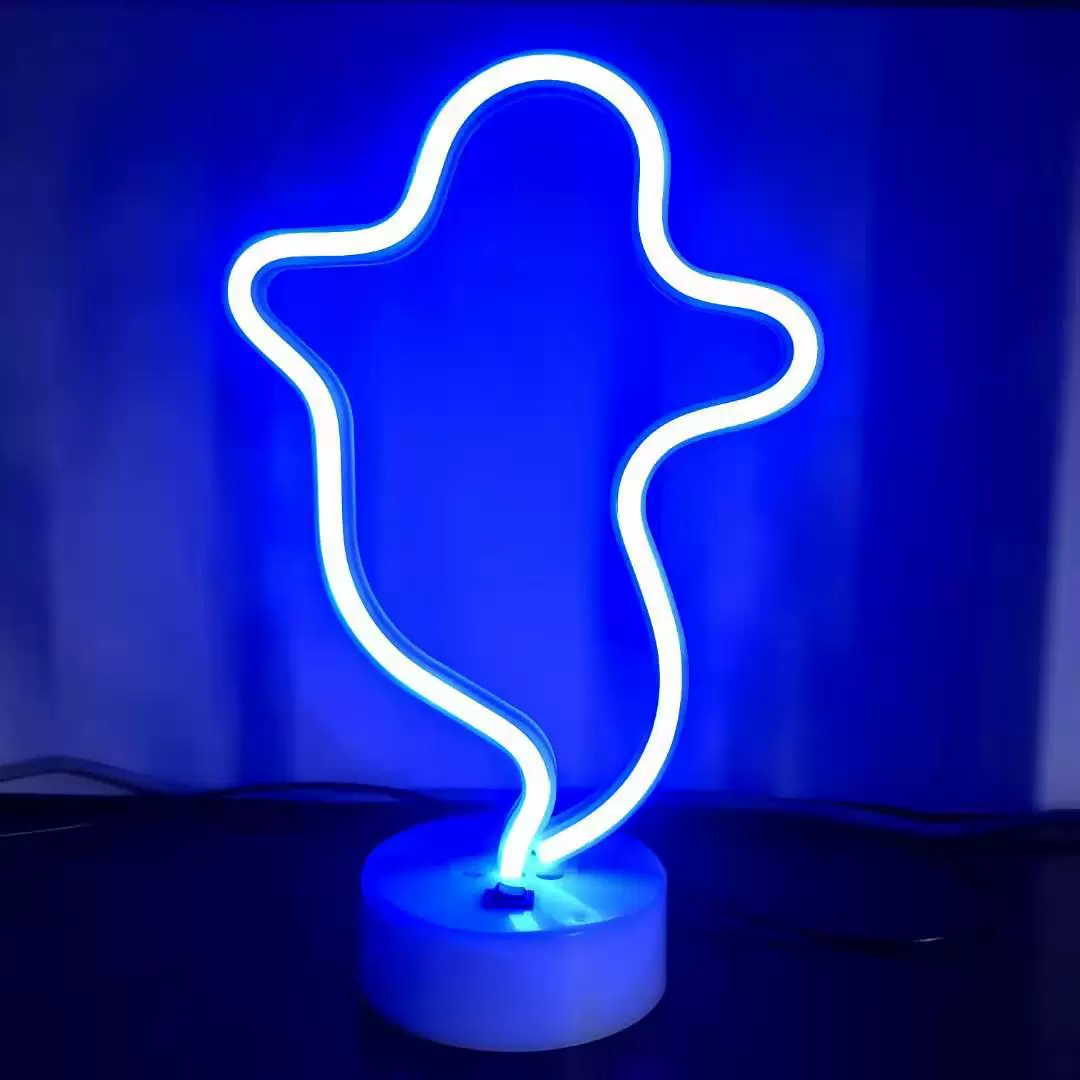 Новый неоновой формы свет рождественский подарок Феникс Единорог Радуга USB маленькая настольная подсветка LED неоновый свет