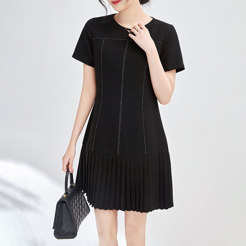 Đầm suông nữ midi mùa hè — 2306208 - Hồng chi tiết 8