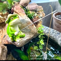 屋外の岩庭の庭の装飾品釣り風景カエルの魚の池の装飾屋外動物屋外の庭の装飾