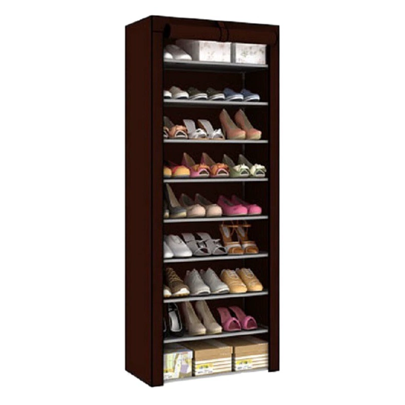 Обувной шкаф бытовой большой емкости обувной шкаф простая полка для обуви многослойный пыленепроницаемый бытовой арендный общежитие для хранения ткани шкаф для обуви