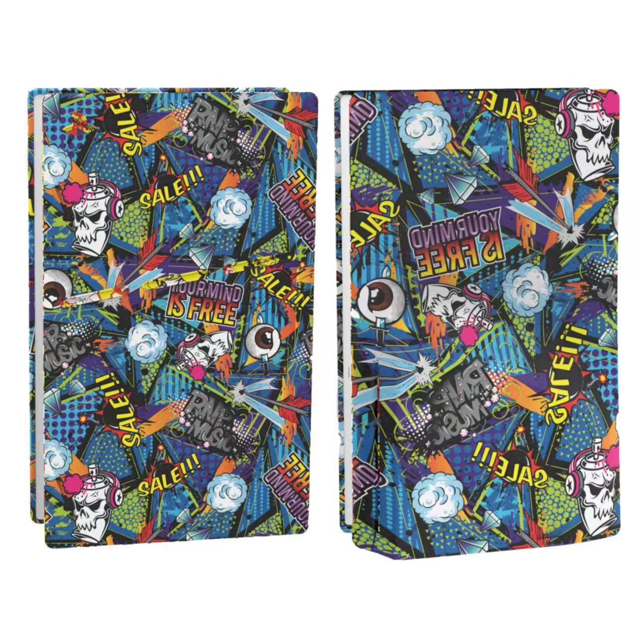 Funda de silicona para host PS5 Slim Funda protectora PS5 Slim Funda protectora de silicona dividida con patrón de silicona