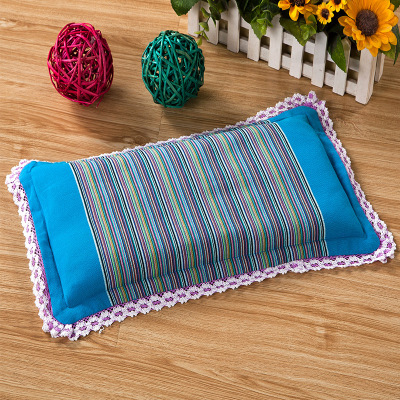 Pure cotton old coarse cloth buckwheat shell children's pillow pillow core 0-3-6 years old infant baby neck protection removable and washable pillow