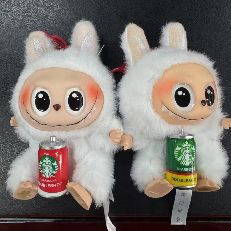 新入荷バブルマートスターバックスラブブシリーズビニールフェイスブラインドボックスマカロントレンディなギフトペンダント|undefined
