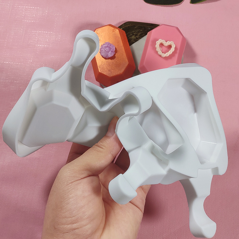 Sanxin nuevo modelo de helado de silicona de 4 líneas DIY octogonal helado helado molde de hielo de grado alimenticio