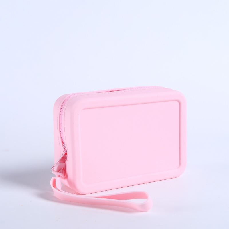 インターネットセレブシリコン収納小さな正方形バッグポータブルキードキュメント収納袋口紅化粧コイン小銭入れ