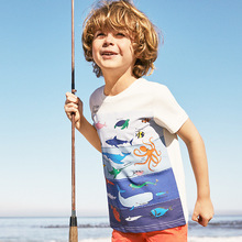 2025年女童男童t恤夏装宝宝纯棉儿童夏季圆领短袖童装批发运动