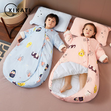 婴儿睡袋秋冬款新生儿宝宝春秋恒温儿童冬季加厚防寒防踢被