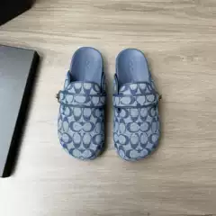 British-Style Genuine Leather Closed-Toe Soft-Soled Slip-On Women's Shoes, Comfortable Flat Heel Mules, Fashionable Versatile Slippers