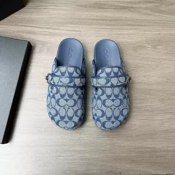 British-Style Genuine Leather Closed-Toe Soft-Soled Slip-On Women's Shoes, Comfortable Flat Heel Mules, Fashionable Versatile Slippers