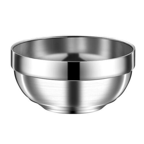 304 stainless steel platinum bowl school soup bowl vacuum double-layer bowl household anti-scalding bowl rice bowl children's insulated bowl