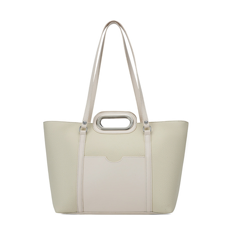 Bolso retro de gran capacidad para mujeres 2026 primavera nueva moda simple, lujoso, ligero y versátil bolso de hombro bajo la axila