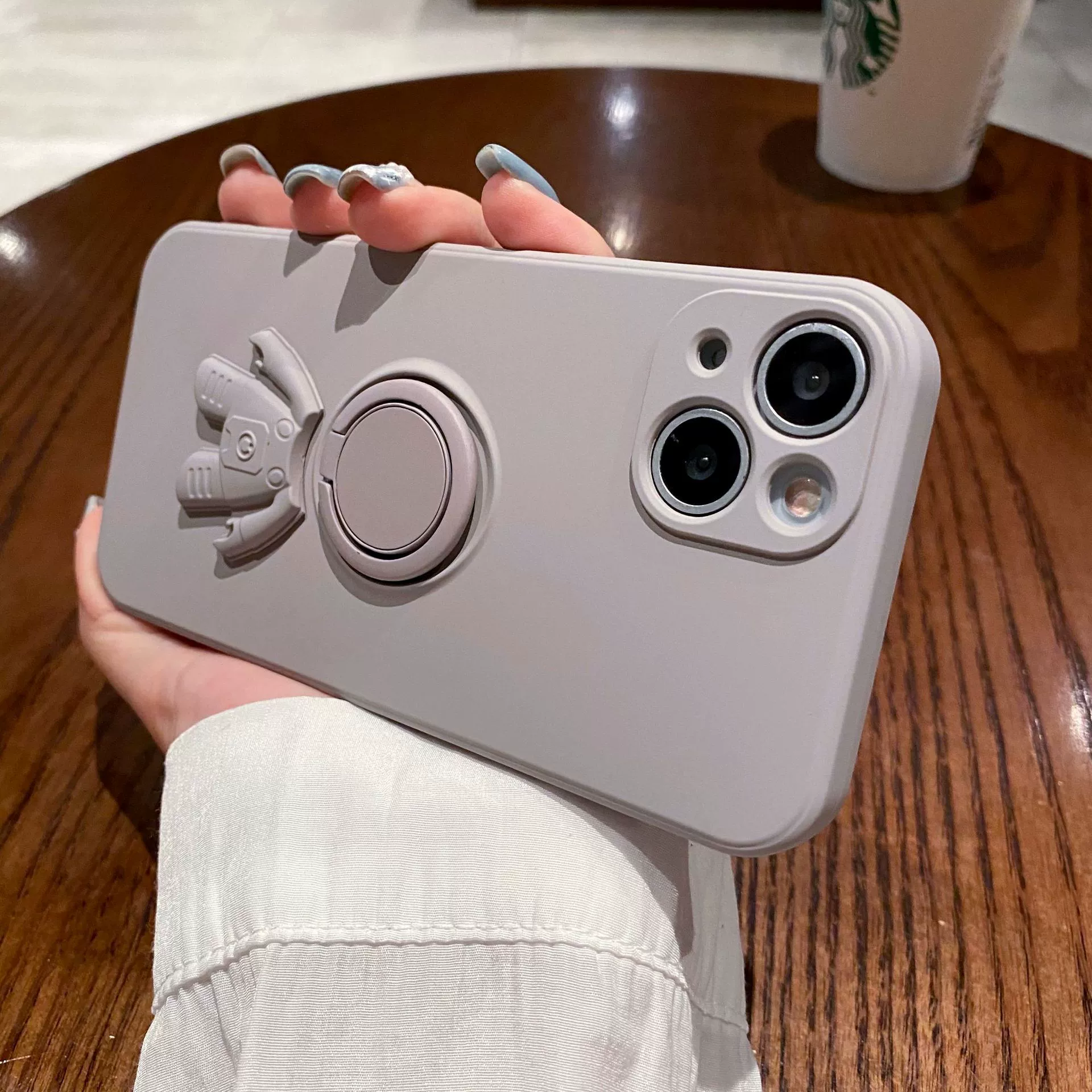 Совместимый iPhone 15 Apple, космическая трубка, чехол, силиконовый астронавт, защитный чехол, 15 Pro Max, iphone