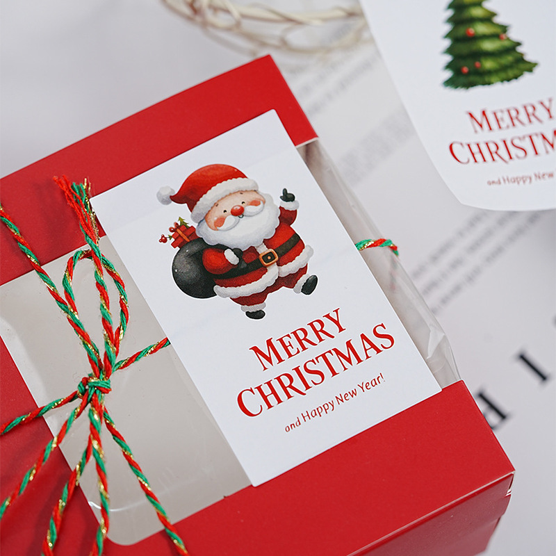 インスタ风クリスマスパーティーステッカーオリジナルinsプレゼントラッピングシールクリスマスイブプレゼント焙煎用4枚|undefined