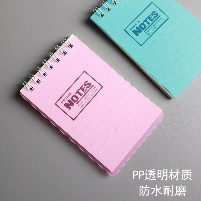 A7 spiral pocket notebook, handheld for elementary students, mixed pastel covers, wholesale 100‑pack